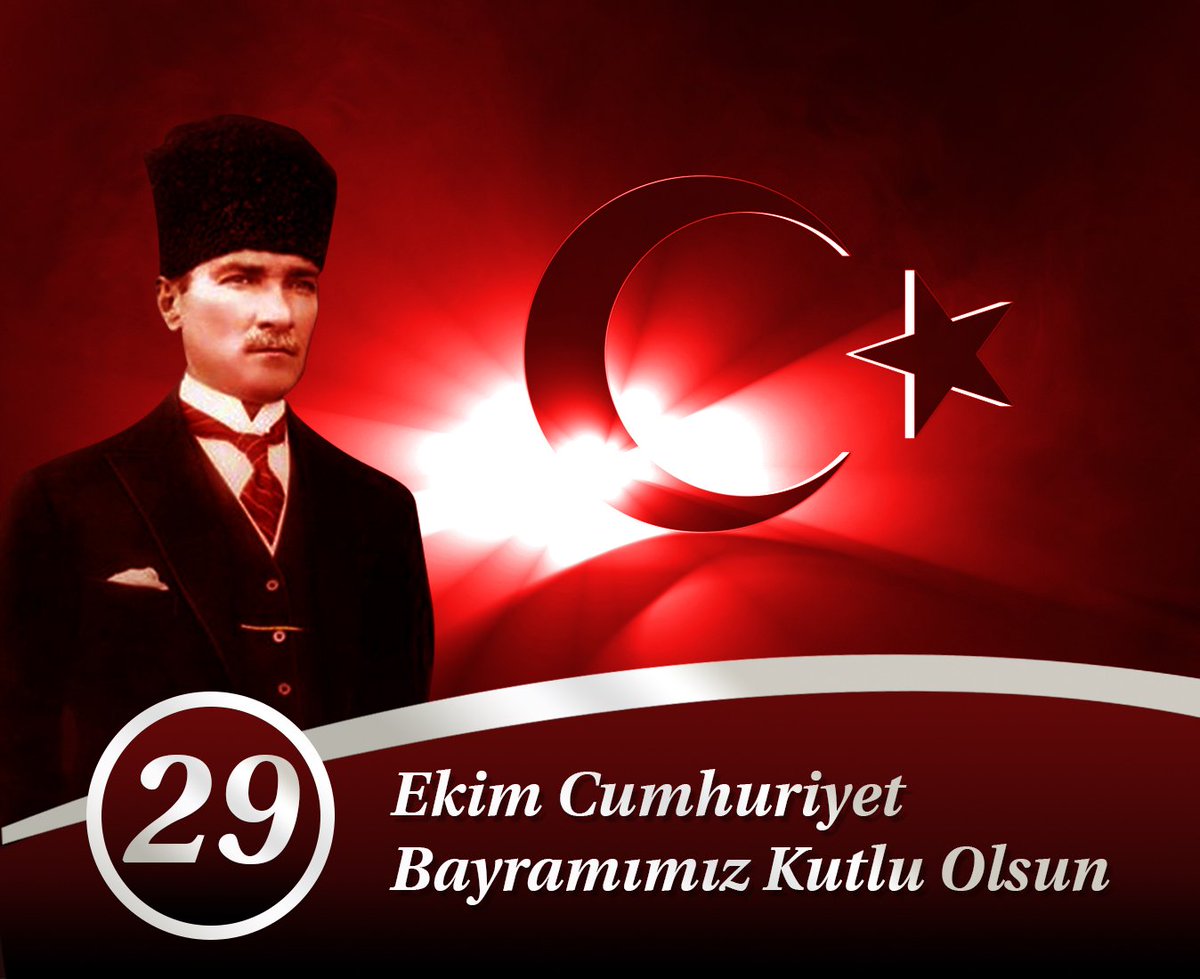 Cumhuriyetimizin kurucusu Gazi Mustafa Kemal Atatürk başta olmak üzere, bu toprakları bizlere Vatan kılan tüm Şehitlerimizi rahmetle, Gazilerimizi minnetle anıyoruz.  29 Ekim Cumhuriyet Bayramı kutlu olsun. Ne mutlu Türküm diyene!